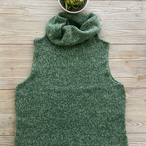 Margaret O'Leary Sweaters - Margaret O’Leary Hand Knit 100% Sleeveless Cashmere Sweater – Mélange Turtleneck